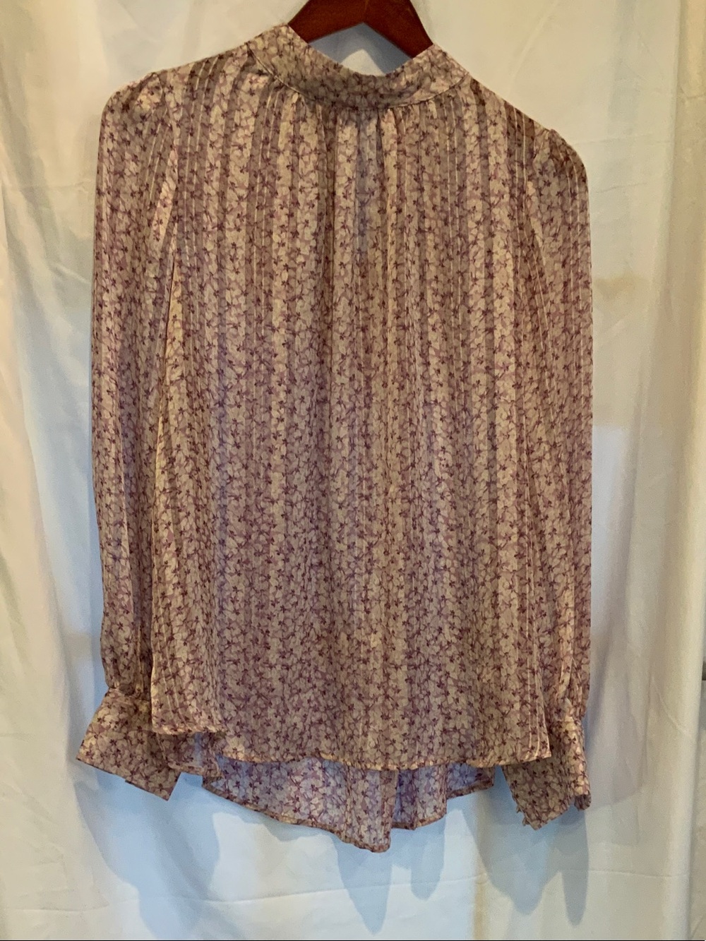 H&M Lavender Floral High-Low Skirt